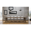 Ausziehbarer Esstisch Holz 90x42-302cm Isotta Noix Rabatte