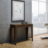 Ausziehbarer Esstisch Holz 90x42-302cm Isotta Noix Sales