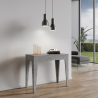 Ausziehbarer Konsolentisch 90x42-302 cm Esstisch grau Isotta Concrete Sales