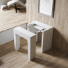 Ausziehbarer Konsolentisch 78x47-299cm Esstisch Weißholz Allin Sales