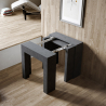 Ausziehbarer Konsolentisch Esszimmer 78x47-299cm Anthrazit Allin Report Sales