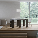 Ausziehbarer Konsolentisch Esszimmer 78x47-299cm Anthrazit Allin Report Rabatte