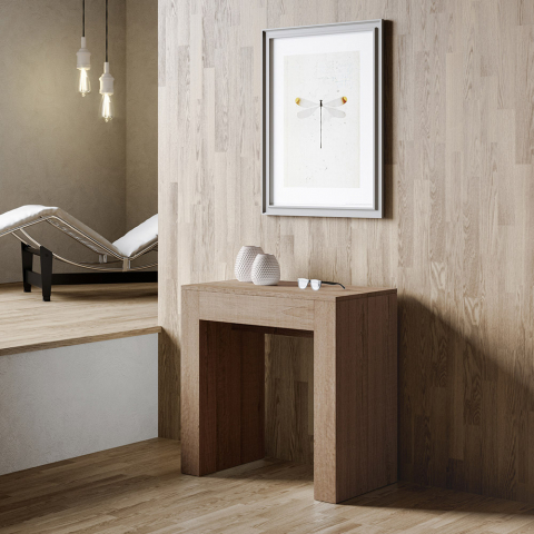 Ausziehbare Eingangskonsole Esstisch 78x47-299cm Holz Allin Oak Aktion