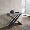 Ausziehbarer Design-Konsolentisch 90x40-300cm, moderner Esstisch Diago Concrete Aktion