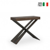 Ausziehbarer Konsolentisch 90x40-300cm Holz moderner Design Diago Noix Verkauf
