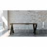 Ausziehbarer Konsolentisch 90x40-300cm Holz moderner Design Diago Noix Sales