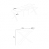 Ausziehbarer Konsolentisch 90x40-300cm Holz moderner Design Diago Noix Katalog