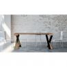 Ausziehbarer Konsolentisch 90x40-300cm Holz moderner Design Diago Fir Sales
