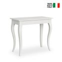 Ausziehbarer Konsolentisch 90x48-308cm klassisches Design Tisch weiß Holland Angebot