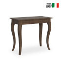 Ausziehbarer Tisch im klassischen Design 90x48-308 cm Holz Olanda Noix