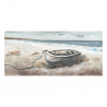 Landschaft Gemälde Meer Natur handgemalt auf Leinwand 110x50cm Boot Verkauf