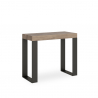 Ausziehbarer Konsolentisch im modernen Design 90x40-300cm Holz Metall Tecno Oak Verkauf