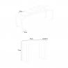 Ausziehbarer Konsolentisch im modernen Design 90x40-300cm Holz Metall Tecno Oak Katalog