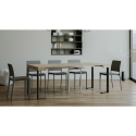 Ausziehbarer Konsolentisch im modernen Design 90x40-300cm Holz Metall Tecno Oak Sales