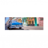 Brillante Farben drucken Leinwand kunststoffbeschichtet Stadt Auto 120x40cm Kuba Verkauf
