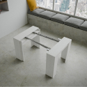 Ausziehbarer Esstisch Basic Small 90x48-204cm in Weißholz Sales