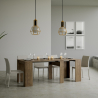 Ausziehbarer Design-Konsolentisch 90x48-204cm Esstisch Holz Basic Small Noix Rabatte