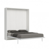 Kompaktes Wandklappbett mit Schrank, Weiß, 160x190 cm, Kentaro Angebot