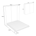 Kompaktes Wandklappbett mit Schrank, Weiß, 160x190 cm, Kentaro Katalog