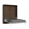 Klappbett Doppelbett 160x190cm Wandschrank aus Holz Kentaro Noix Angebot