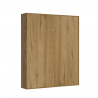 Schrankbett Doppelbett 160x190cm Wandklappbett Holz Kentaro Oak Sales