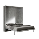 Schrankbett 160x190cm Klappbett Doppelbett Wandbett Grau Kentaro Concrete Angebot