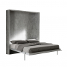 Schrankbett 160x190cm Klappbett Doppelbett Wandbett Grau Kentaro Concrete Angebot