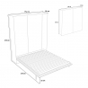 Schrankbett 160x190cm Klappbett Doppelbett Wandbett Grau Kentaro Concrete Katalog