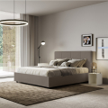 Doppelbett Kunstleder mit Bettkasten 160x190cm Design Mika Coffee Aktion