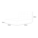 Doppelbett Kunstleder mit Bettkasten 160x190cm Design Mika Coffee Katalog