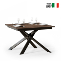 Erweiterbarer Design-Esstisch 90x120-180cm modern Holz Ganty Wood Verkauf