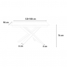 Erweiterbarer Design-Esstisch 90x120-180cm modern Holz Ganty Wood Rabatte