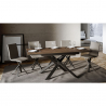 Erweiterbarer Design-Esstisch 90x120-180cm modern Holz Ganty Wood Sales