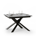 Ausziehbarer Tisch weiß 90x120-180cm Küche Esszimmer Ganty White Angebot