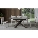 Ausziehbarer Esstisch modern 90x120-180cm anthrazit Ganty Report Sales
