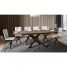 Moderner ausziehbarer Esstisch 90x160-220cm Holz Ganty Long Oak Sales
