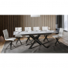 Ausziehbarer Esstisch 90x160-220cm modernes Design Marmor Ganty Long Marble Sales