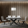 Ausziehbarer Esstisch 90x160-220cm modernes Design Marmor Ganty Long Marble Aktion