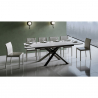 Ausziehbarer Tisch weiß 90x160-220cm Küche Esszimmer Ganty Long White Sales