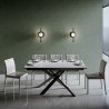 Ausziehbarer Esstisch weiß 90x160-220cm Küche Esszimmer Ganty Long White Aktion