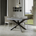 Ausziehbarer Esstisch Küche grau 90x130-234cm Volantis Concrete Aktion