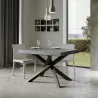 Ausziehbarer Esstisch Küche grau 90x130-234cm Volantis Concrete Aktion