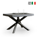 Ausziehbarer Esstisch Küche grau 90x130-234cm Volantis Concrete Verkauf