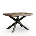 Moderner ausziehbarer Esstisch 90x130-234cm Holz Volantis Noix Angebot