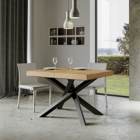 Moderner ausziehbarer Esstisch 90x130-234cm Holz Volantis Wood Aktion