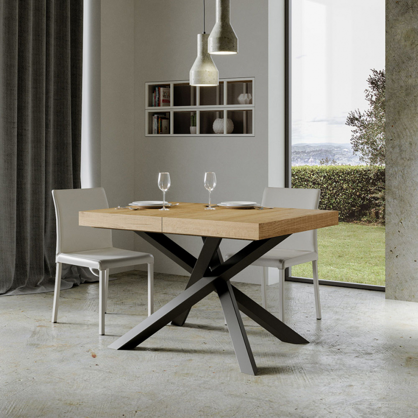 Moderner ausziehbarer Esstisch 90x130-234cm Holz Volantis Wood Aktion Moderner ausziehbarer Esstisch 90x130-234cm Holz Volantis Wood Aktion