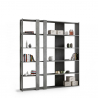 Moderne Wandregal grau Design, 5 Böden, für Zuhause oder Büro, Kato C Concrete Angebot
