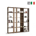 Moderne Wandregal Design Holz 5 Böden für Zuhause und Büro Kato C Wood Verkauf