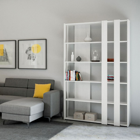 Moderne weiße Wandregal für Büro und Wohnzimmer Design Kato B Small Aktion