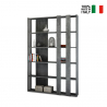 Moderne graue Wand-Bibliothek für Wohnzimmer und Büro Kato B Small Concrete Verkauf